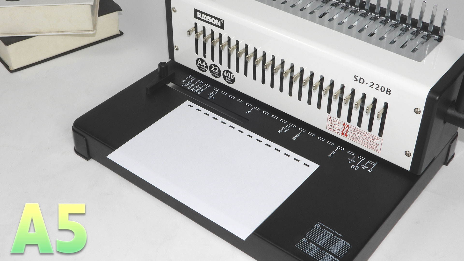 Amazon.co.jp: RAYSOONER SD-220B 製本機 コームリング 角穴 1～21穴