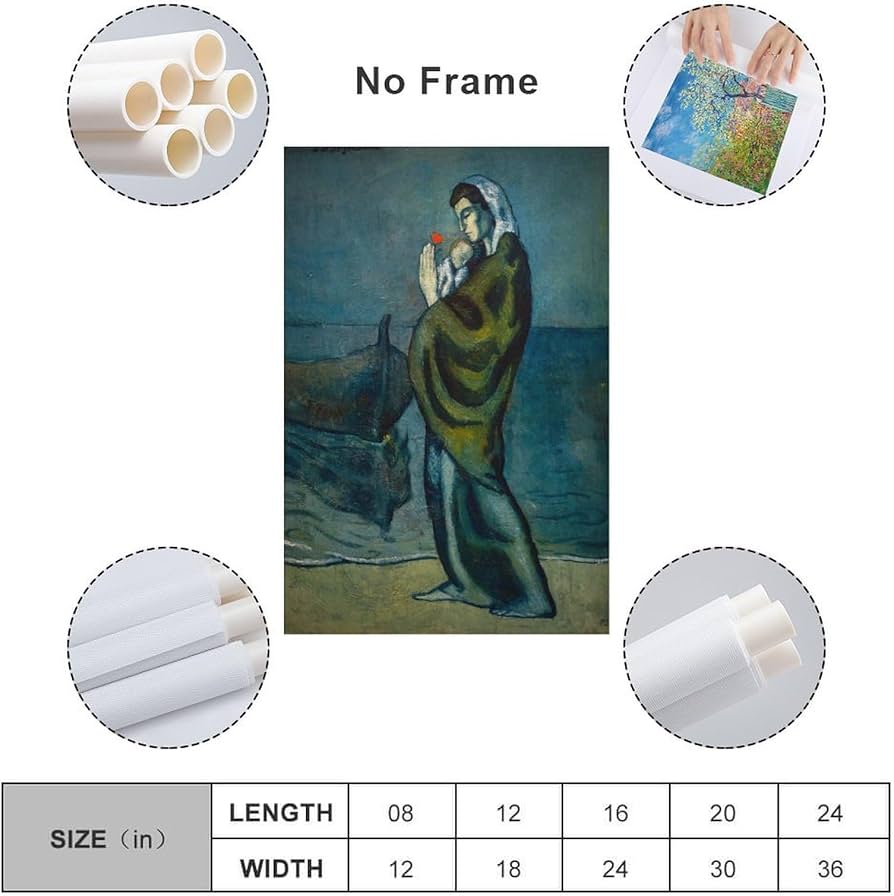 Amazon.co.jp: パブロ・ピカソ Pablo Picasso 《母子像》絵画 アート