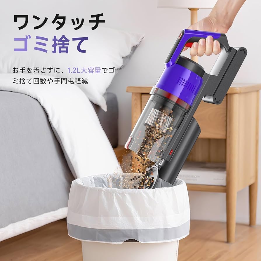 Amazon | 掃除機 コードレス 【2026爆進化！75kPa強力吸引・55分連続