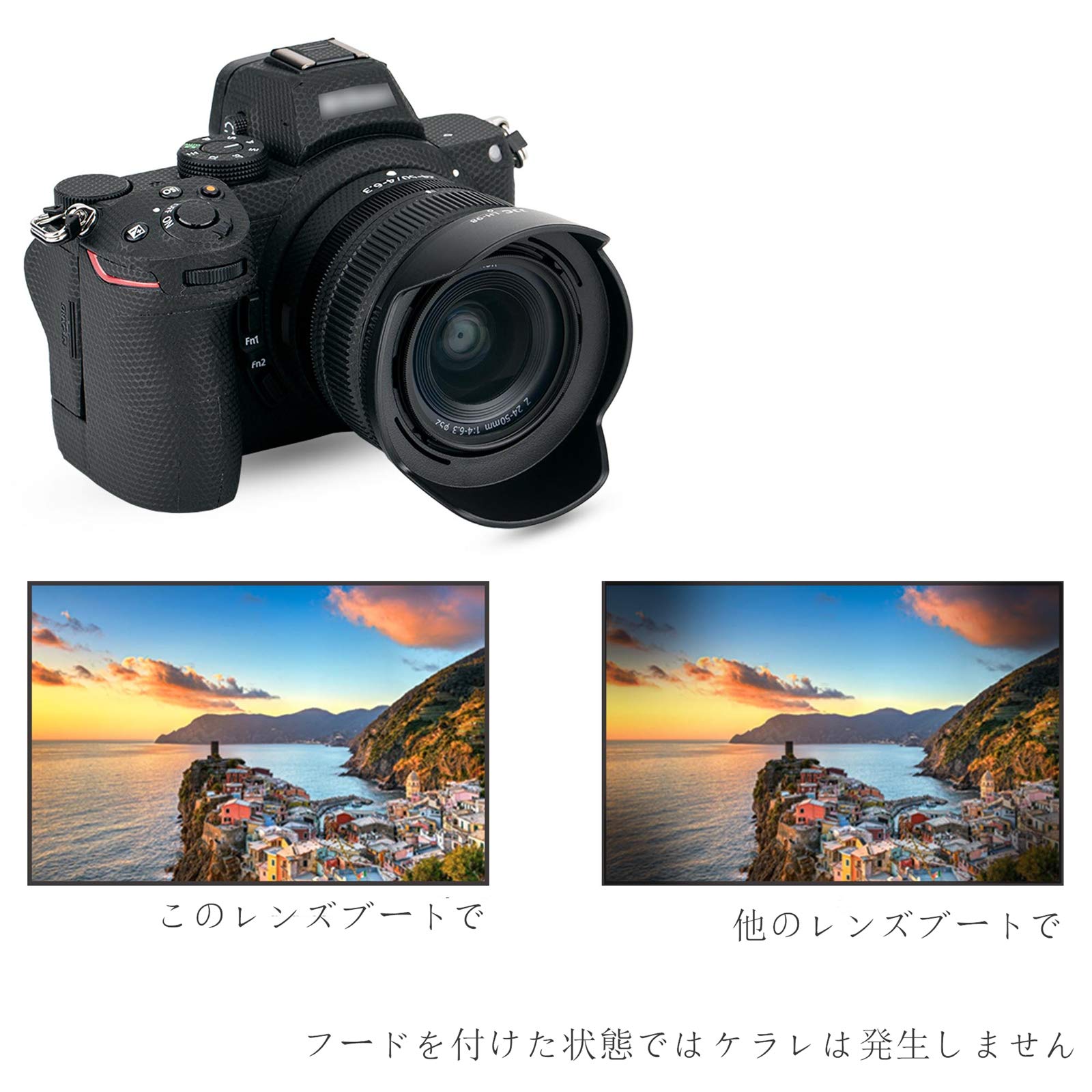 Amazon | JJC レンズフード + UV フィルター Nikon Nikkor Z 24-50mm