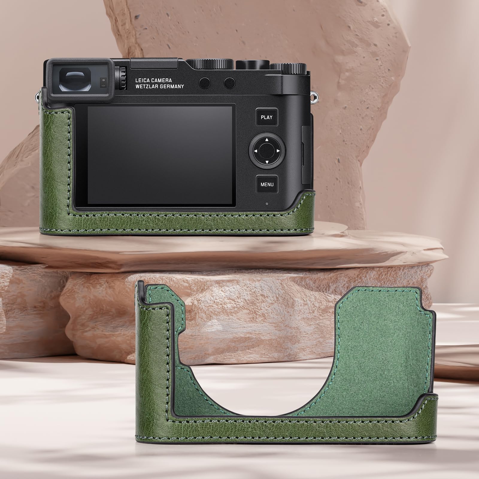 Amazon.co.jp: kinokoo for Leica D-LUX8/Leica D-LUX 8 ハーフケース