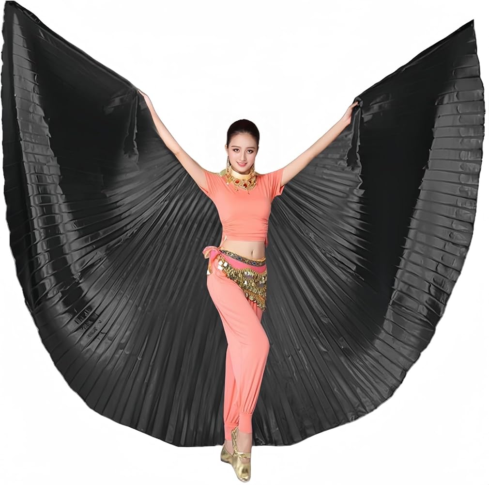Amazon.com: Lauthen.S Belly Dance Isis Wings with Sticks Women