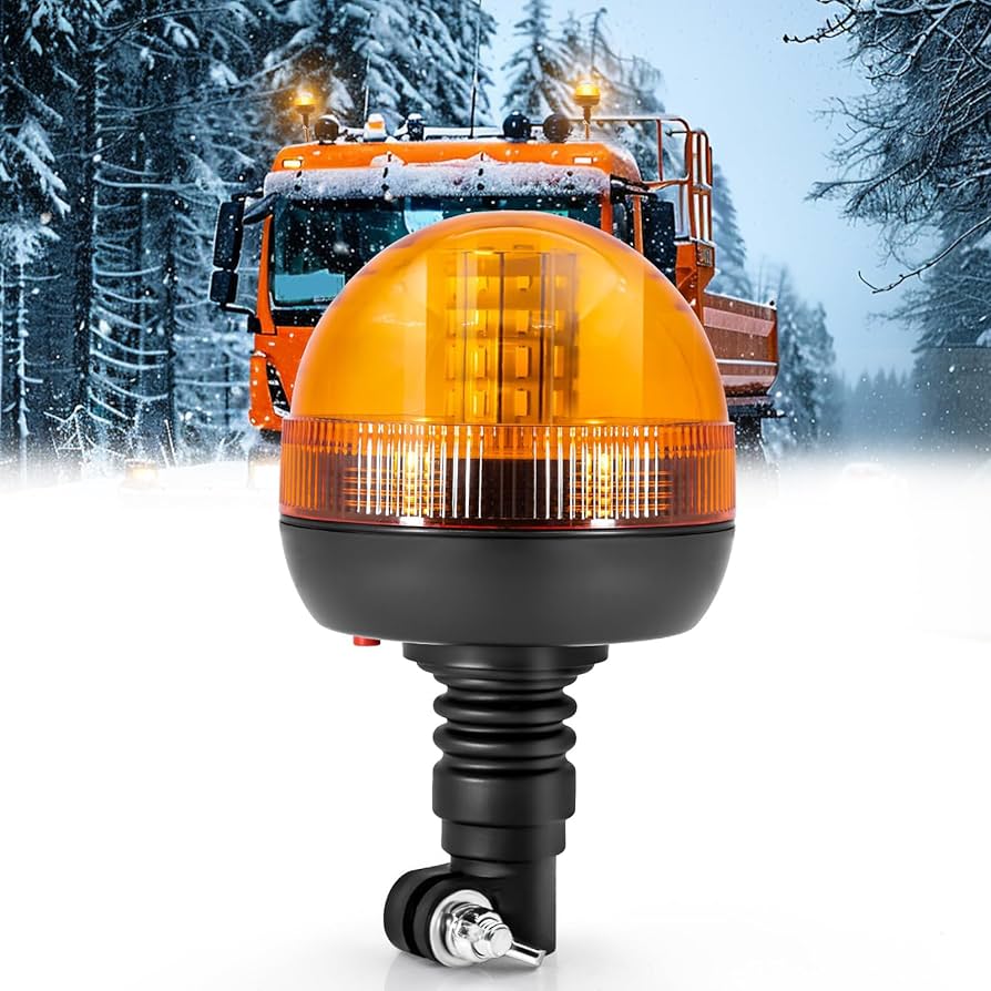 Amazon.co.jp: X-STYLE LED回転灯 12V 24V 黄 警告灯 3つモード 点滅