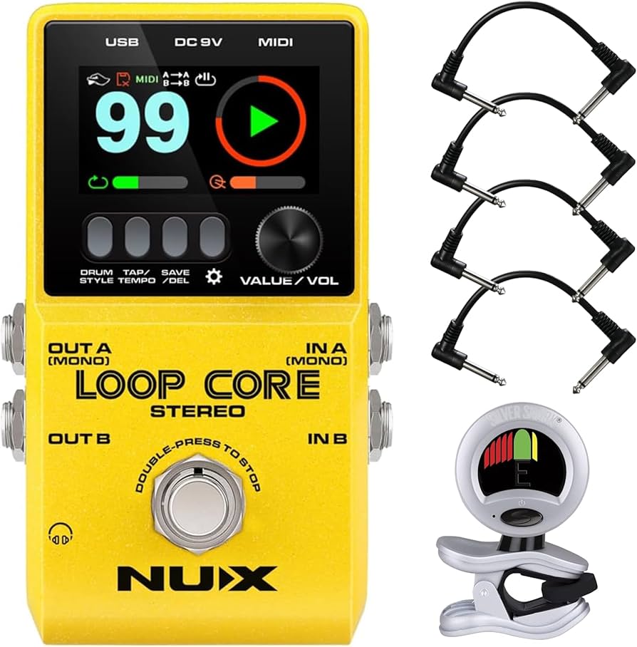 Amazon.com: NUX Loop Core Stereo Guitar Looper Pedal - Bundle with