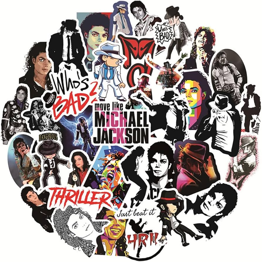 Amazon.co.jp: Michael Jackson Stickers Set of 50 Michael Jackson