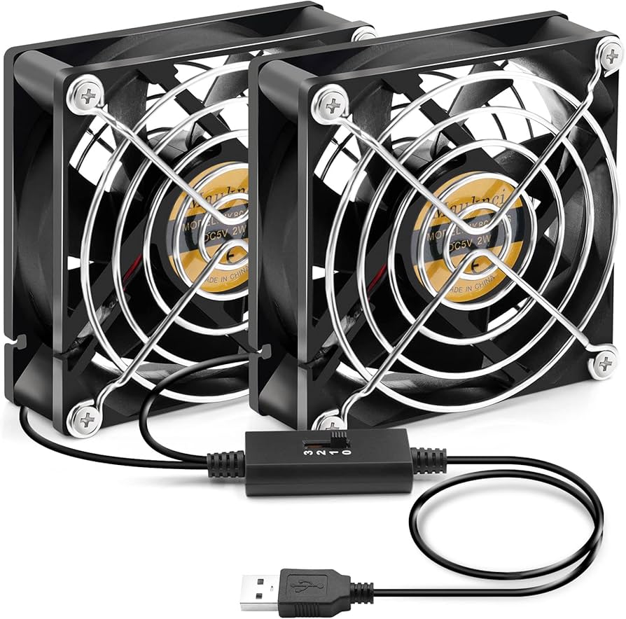 Amazon.co.jp: Mauknci usb ファン 静音 5v 3段階風量調整 usbファン