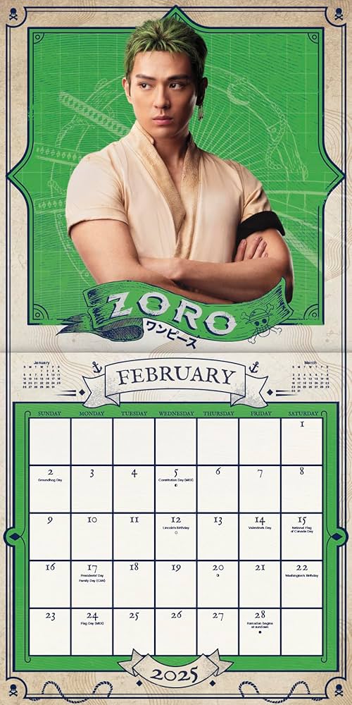 Amazon | 2025年 ワンピース 壁掛け カレンダー | 輸入版カレンダー