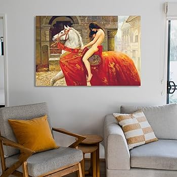 Amazon.co.jp: ジョン・コリア (画家)油絵作品『ゴダイヴァ夫人』Lady