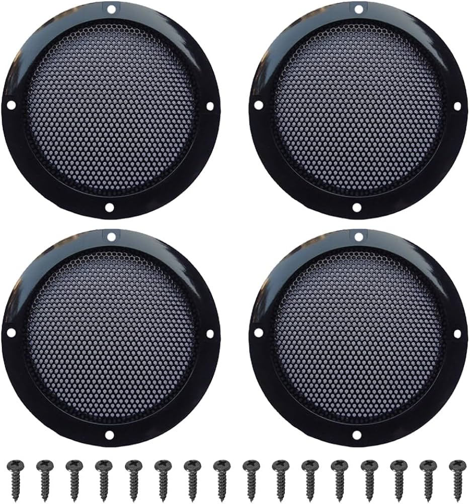 Amazon.co.jp: Xiatiaosann 3インチ スピーカーグリルカバー、冷間圧延