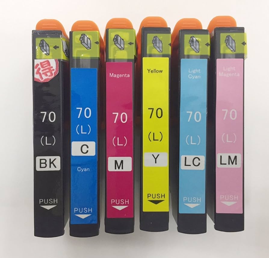 Amazon.co.jp: EP-306 インク エプソン プリンター IC70L 6色セット