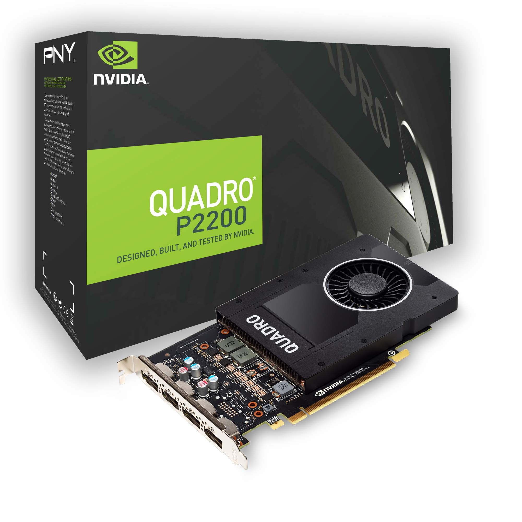Amazon.com: PNY NVIDIA Quadro P2200, VCQP2200-PB : Electronics