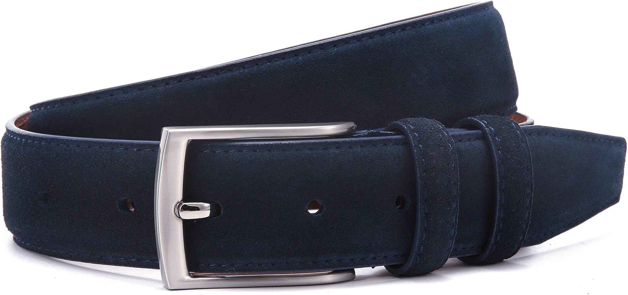 Amazon | Ground Mind 厚めのスエードレザーベルト メンズ US サイズ