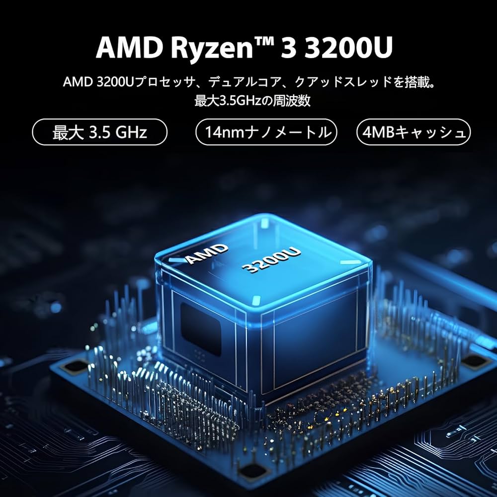 Amazon.co.jp: 2in1 ノートパソコンAMD Ryzen 3 3200UノートPCの360度