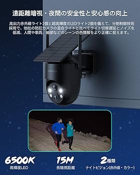 Amazon.co.jp: 「新モデルソーラー高効率発電・500万高画素・ 固定