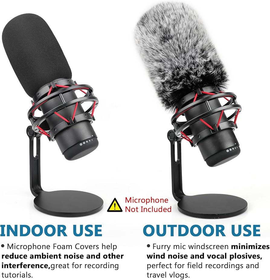 Amazon | Hyperx Qu&s用ポップフィルター、マイクフォームカバー+