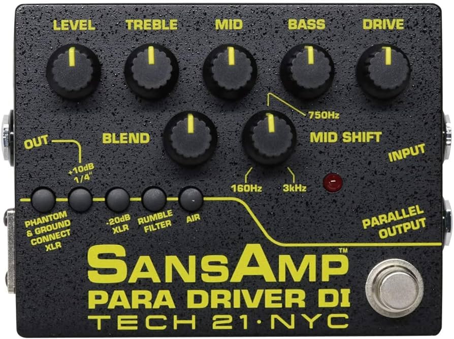 Amazon | TECH21 SANSAMP パラメトリックEQ搭載 楽器用 DI PARA DRIVER