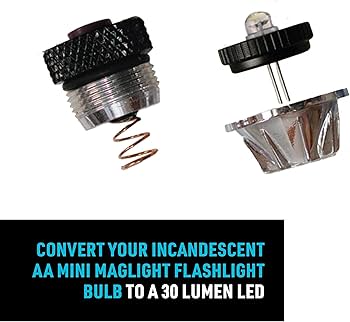 Nite Ize LED Upgrade Combo II Compatible with AA Mini Maglite