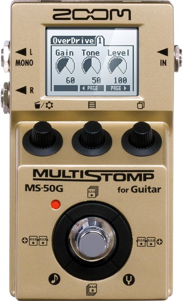 Amazon.co.jp: ZOOM/MS-50G-I MultiStomp Guitar Pedal Gold Limited