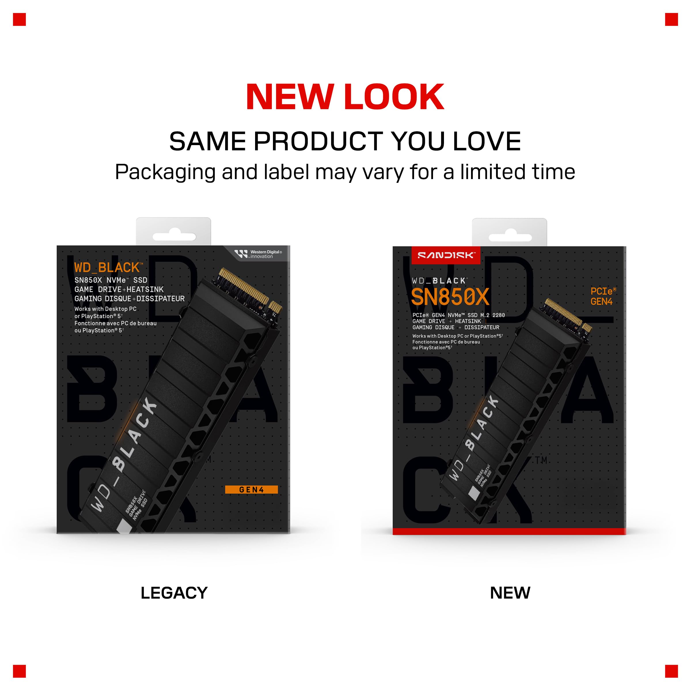 Amazon.com: WD_BLACK SN850X 1TB NVMe SSD with Heatsink - M.2 2280