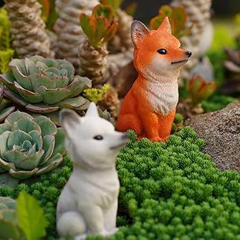 Amazon.co.jp: JAnjiaLxY 狐 グッズ 置物 動物 フィギュア きつね F