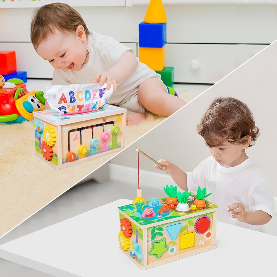 Amazon.com: Ancaixin 6-in-1 Montessori Tissue Box Toy for 6+