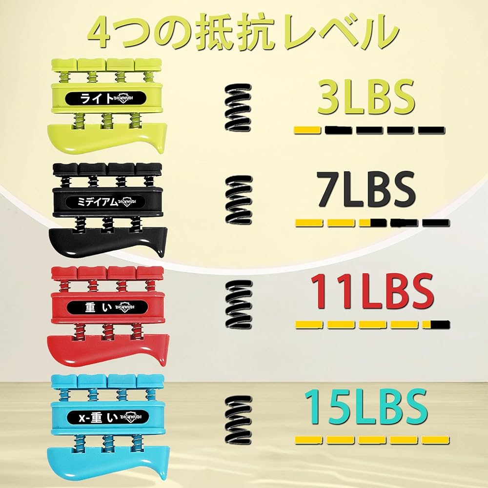 Amazon | DICYWUDIグリップストレングストレーナー、指、手首、手の