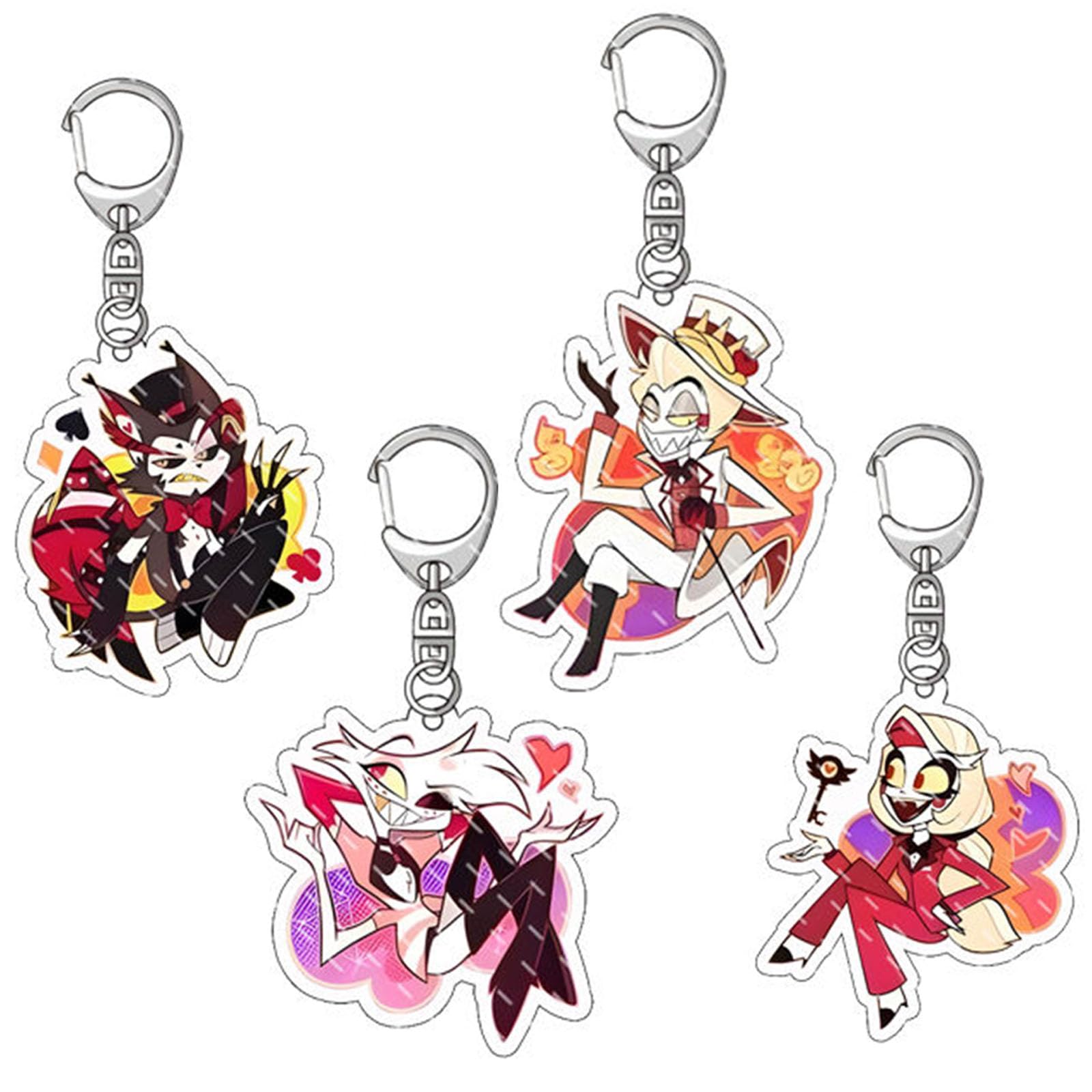 Amazon.co.jp: ハズビンホテル 周辺 キーホルダー 4個セット