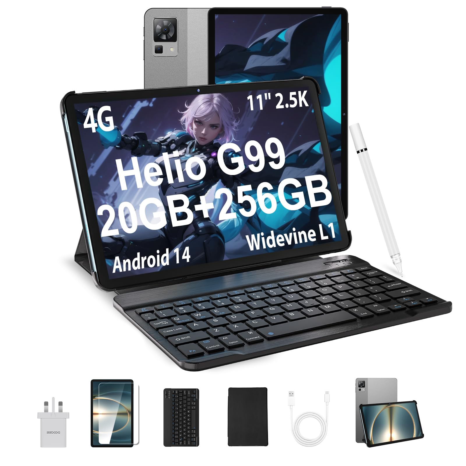 Amazon.com : DOOGEE T35 11 inch Tablet with Keyboard,Helio G99