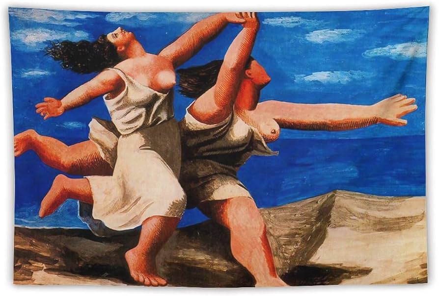 Amazon.co.jp: Pablo Picasso パブロ・ピカソ (ビーチを走る二人の女性