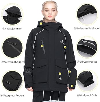 Amazon.com: HIGH EXPERIENCE Ski Jacket Snowboard Coat Snow Winter