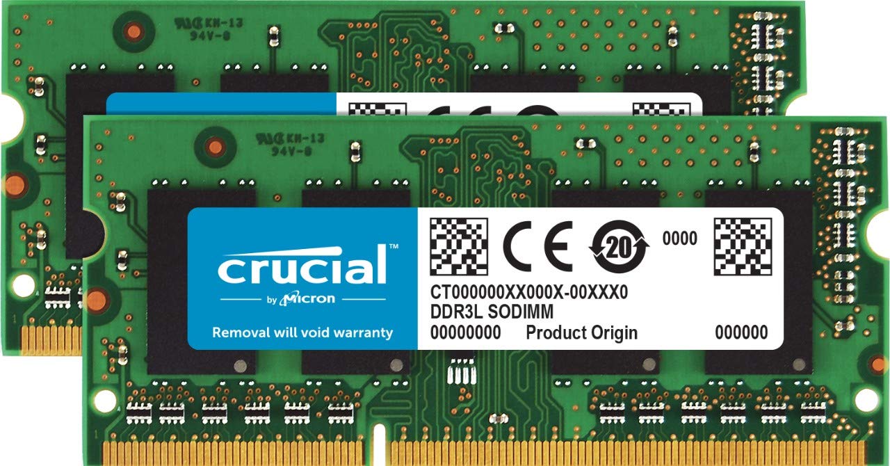 Crucial Technology 8GB Kit (4GBx2), 204-pin SODIMM, DDR3 PC3-8500