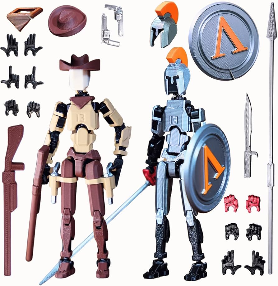 Amazon.com: JoriBoBo - Spartan and Cowboy t13 Action Figure｜2