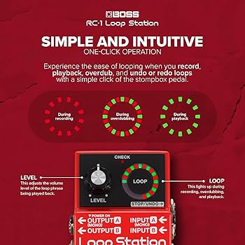 Amazon.com: BOSS RC-1 Loop Station Pedal | Industry Standard