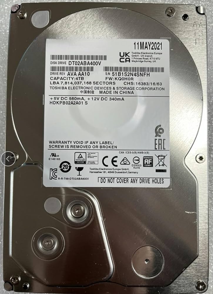 Amazon.com: RKEBK for 4tb Monitoring Hard Disk DT02ABA400V Desktop