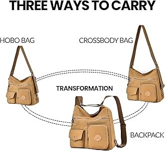 Amazon.com: Multipurpose Hobo Purse for Women with Antitheft RFID