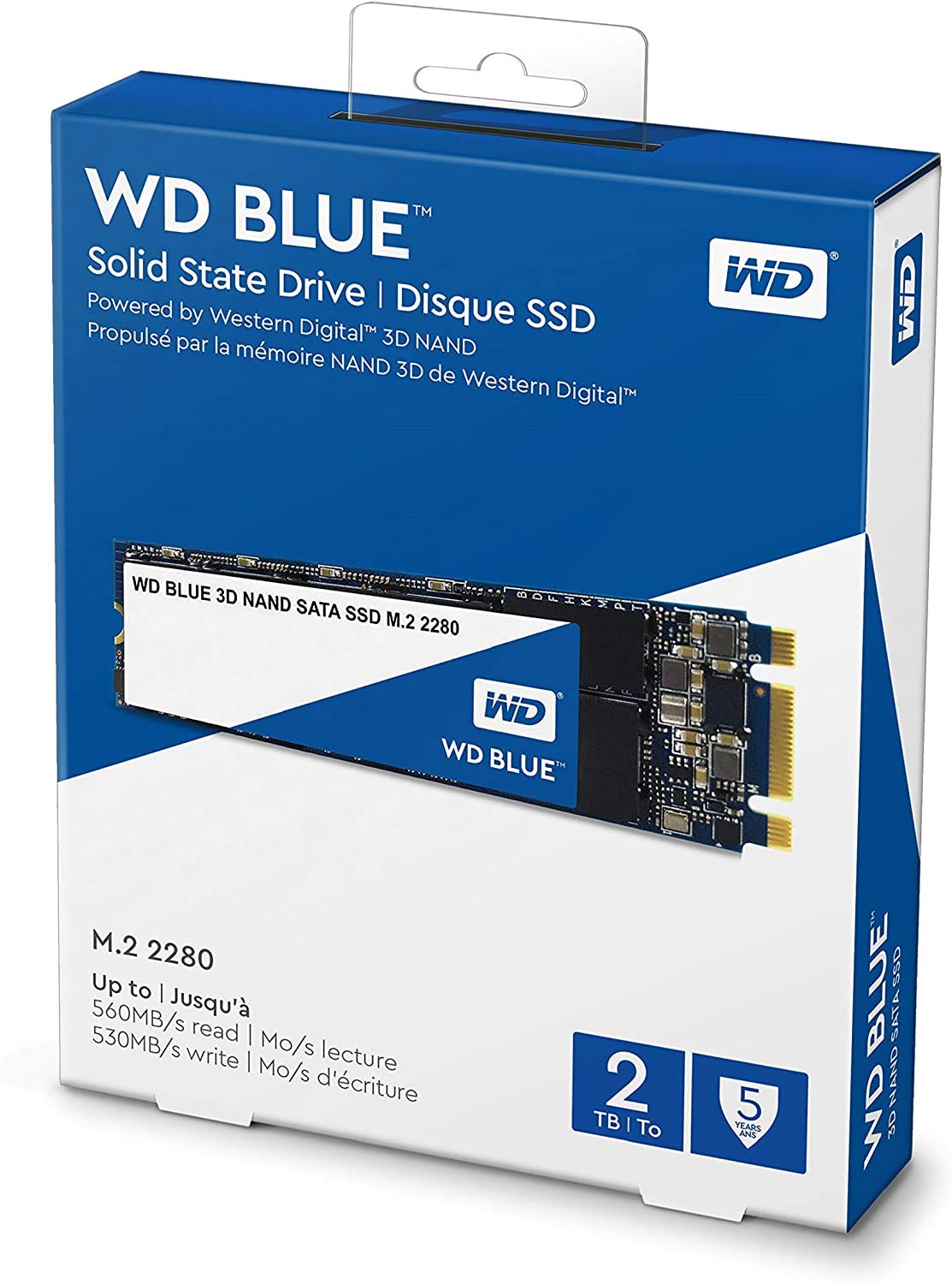 Amazon | WD 内蔵SSD M.2-2280 / 2TB / WD Blue 3D / SATA3.0 / 5年