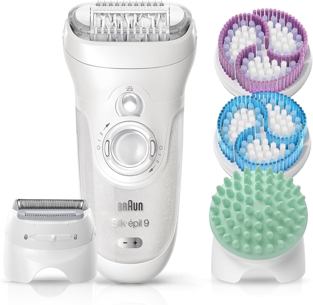 Braun Silk epil 9 SkinSpa 9-961V Wet & Dry epilator with 12 extras