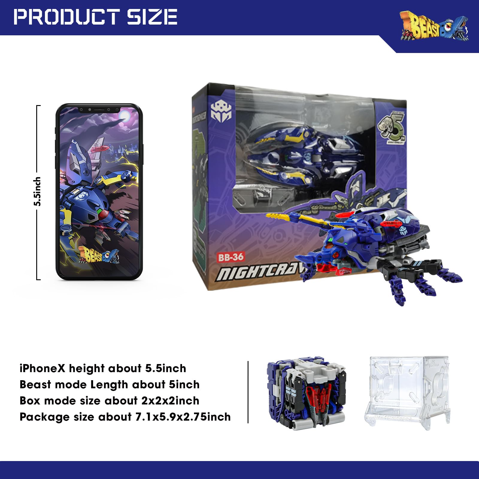 Amazon.co.jp: 52TOYS BeastBox BB-36 ナイトクローラー
