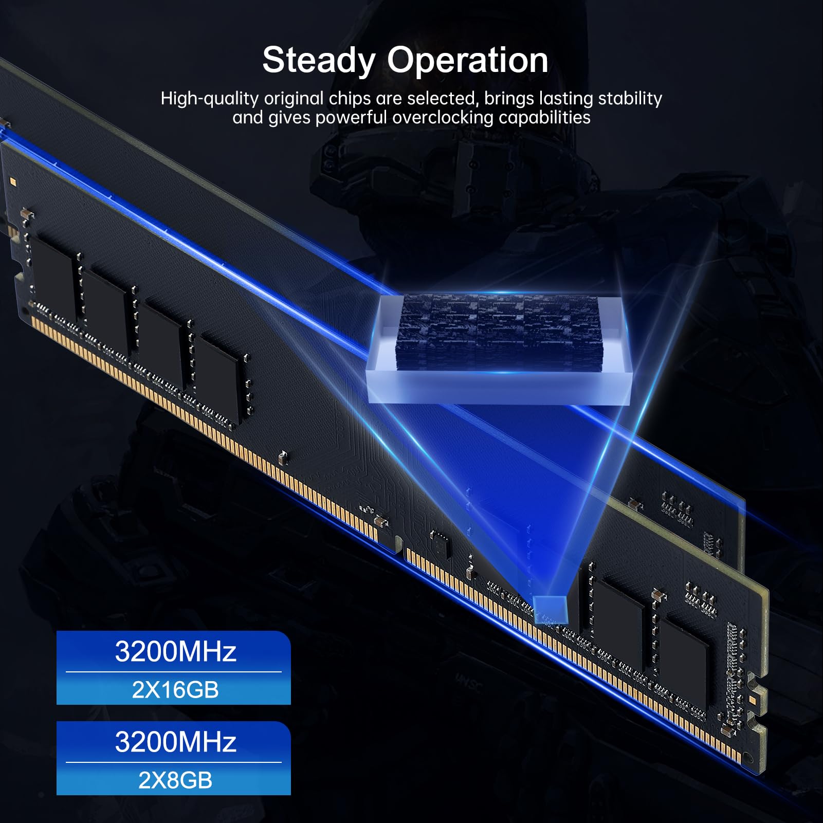 Netac DDR4 DRAM 32GB Kit (2x16GB) 3200MHz XMP 2.0 Dual Channel RAM