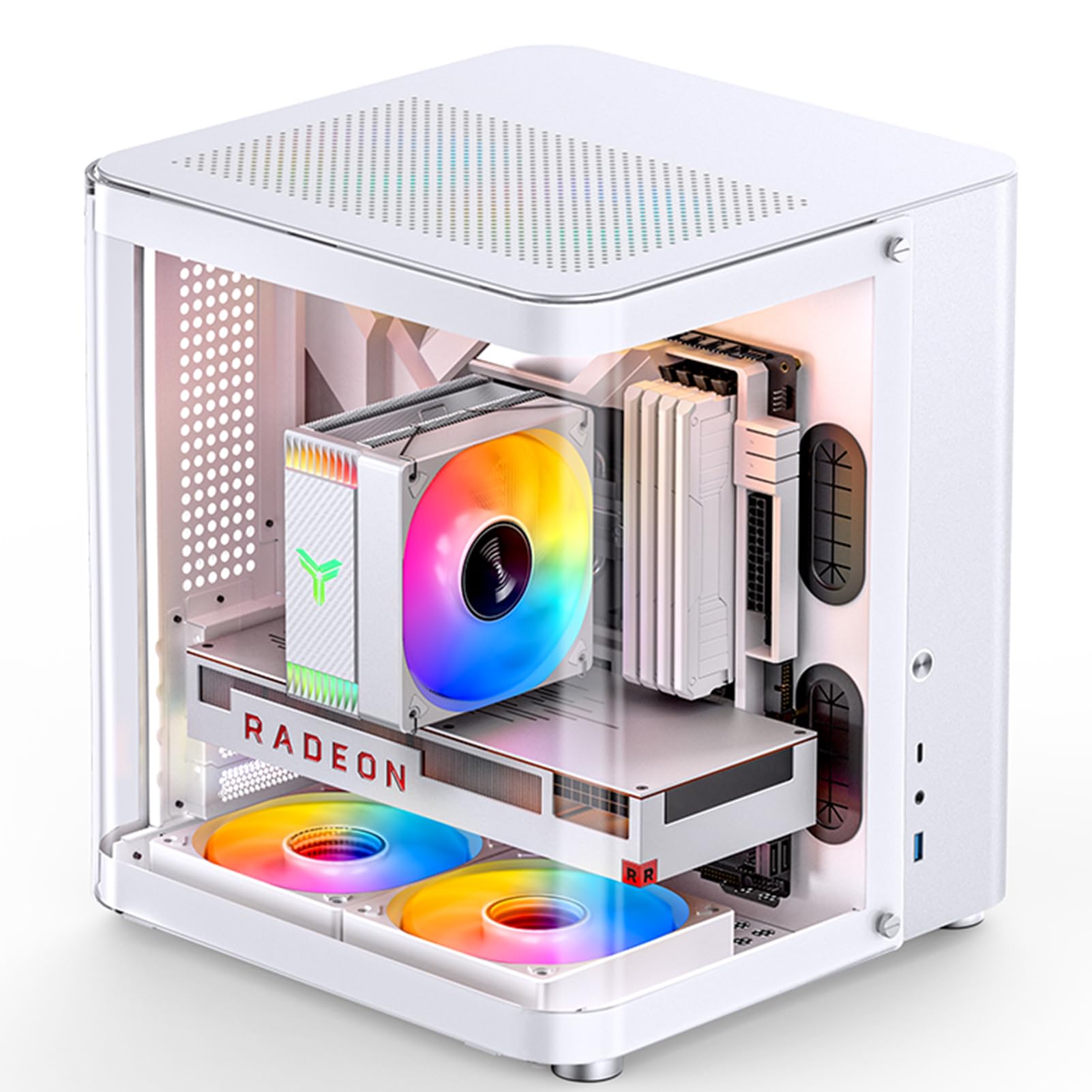 Amazon.com: JONSBO TK-1 White Micro ATX Mini Tower Computer CASE