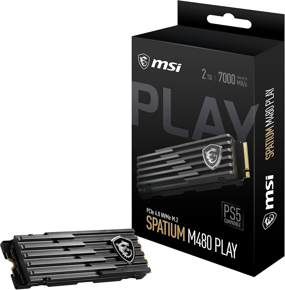 Amazon | MSI SPATIUM M480 PCIe 4.0 NVMe M.2 2TB Play Internal SSD
