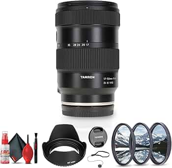 Amazon.com : Tamron 17-50mm f/4 Di III VXD Lens (Sony E) (A068) +