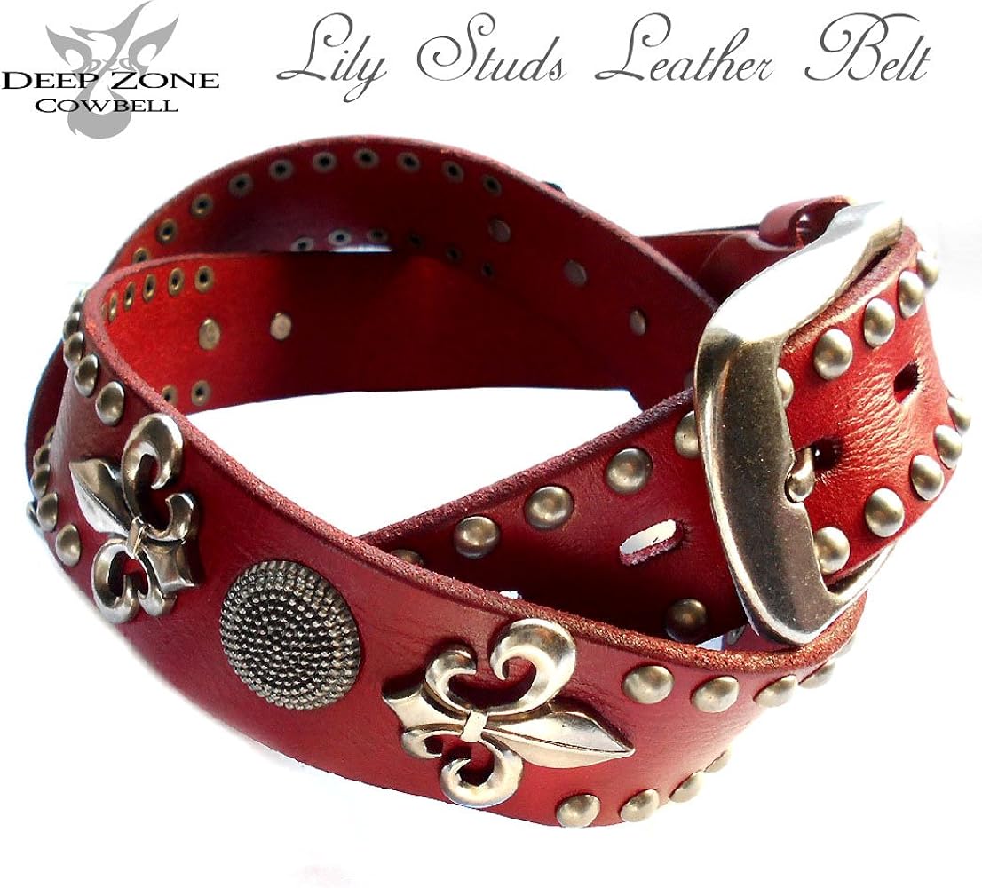 Amazon.co.jp: [Deep Zone] ベルト スタッズベルト メンズ 本革 オイル