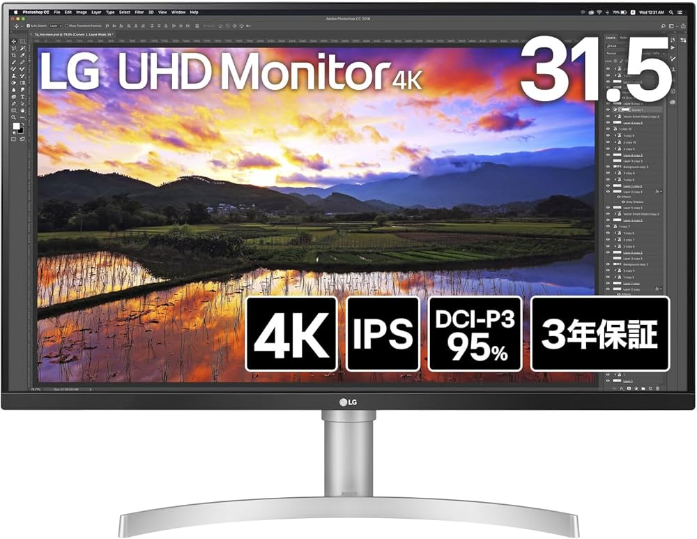 Amazon.co.jp: LG モニター ディスプレイ 32UN650K-W 31.5インチ/4K