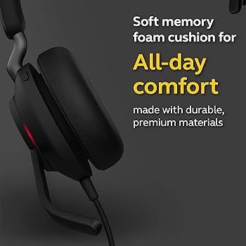 Amazon.com: Jabra Evolve2 40 MS Wired Headphones, USB-C, Mono