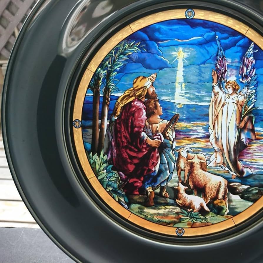 Amazon.co.jp: ルイスCティファニー ステンドグラス 天使と羊飼い