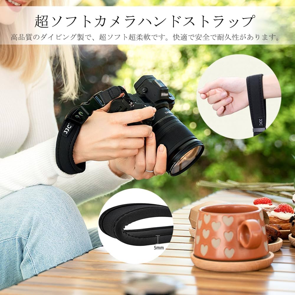 Amazon | 【超ソフト】 JJC カメラハンドストラップ カメラストラップ