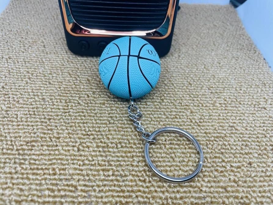 バスケットボールキーホルダー ブルー 20個 プチ袋付き