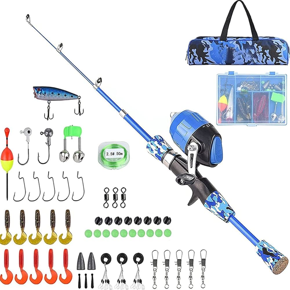 Amazon | 釣りセット 子供用釣りセット 子供用釣り竿 1.2M釣り竿 Vanow