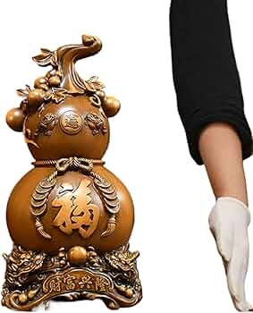 Amazon.com: RWSEFK 中号双龙葫芦/招财百福葫芦 Bagua Gourd Statue